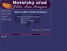 Tablet Screenshot of notarzr.cz